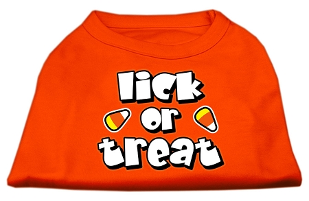 Lick or Treat Screen Print Shirts Orange XS